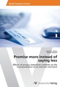 Cover: Promise more instead of saying less - AV Akademikerverlag