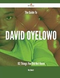 Cover: The Guide to David Oyelowo - 92 Things You Did Not Know - Emereo Publishing