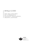 Cover: BIA-Report 2/2000: Stolper-, Rutsch- und Sturzunf&auml;lle in Klein- und Mittelbetrieben der Fleischwirtschaft - Deutsche Gesetzliche Unfallversicherung