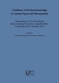 Cover: Traditions of Written Knowledge in Ancient Egypt and Mesopotamia - Ugarit
