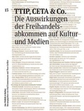 Cover: TTIP, CETA & CO - Deutscher Kulturrat