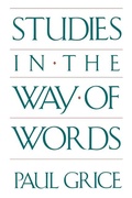 Cover: Studies in the Way of Words - Harvard University Press