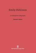 Cover: Emily Dickinson - Harvard University Press