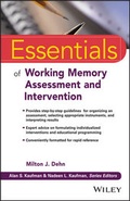 Cover: Essentials of Working Memory Assessment and Intervention - Wiley