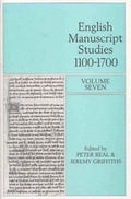 Cover: English Manuscript Studies, 1100-1700: v. 7 - The British Library Publishing Division