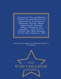 Cover: Prisoners of War and Military Prisons - War College Series