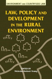 Bild: Law, Policy and Development in the Rural Environment - University of Wales Press