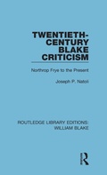 Cover: Twentieth-Century Blake Criticism - Routledge