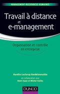 Cover: Travail &agrave; distance et e-management - Dunod