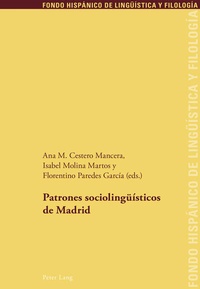 Abbildung von: Patrones sociolingüísticos de Madrid - Peter Lang Verlag