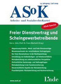 Abbildung von: ASoK-Spezial Freier Dienstvertrag und Scheingewerbetreibende - Linde
