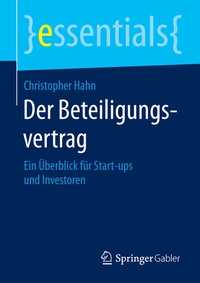 Abbildung von: Der Beteiligungsvertrag - Springer Gabler
