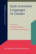 Cover: Early Germanic Languages in Contact - John Benjamins Publishing Co