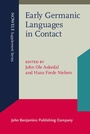 Cover: Early Germanic Languages in Contact - John Benjamins Publishing Company