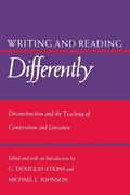 Cover: Writing and Reading Differently - University Press of Kansas