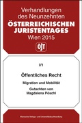 Cover: &Ouml;ffentliches Recht Migration und Mobilit&auml;t Gutachten von Magdalena P&ouml;schl - Manz