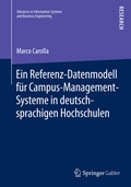 Cover: Ein Referenz-Datenmodell f&uuml;r Campus-Management-Systeme in deutschsprachigen Hochschulen - Springer Gabler