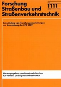 Abbildung von: Entwicklung von Handlungsempfehlungen zur Anwendung der RPS 2009 - Fachverlag NW in Carl Ed. Schünemann KG