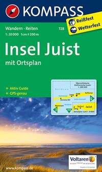 Abbildung von: KOMPASS Wanderkarte Insel Juist - KOMPASS-Karten