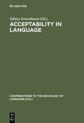 Cover: Acceptability in Language - De Gruyter Mouton