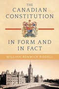 Cover: The Canadian Constitution in Form and in Fact - Lawbook Exchange, Ltd.