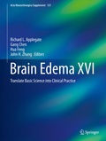 Cover: Brain Edema XVI - Springer