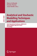 Cover: Analytical and Stochastic Modelling Techniques and Applications - Springer