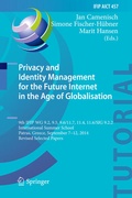 Cover: Privacy and Identity Management for the Future Internet in the Age of Globalisation - Springer