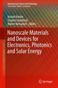 Cover: Nanoscale Materials and Devices for Electronics, Photonics and Solar Energy - Springer