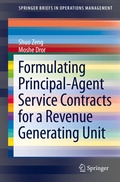 Cover: Formulating Principal-Agent Service Contracts for a Revenue Generating Unit - Springer