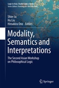 Cover: Modality, Semantics and Interpretations - Springer