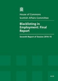 Cover: Blacklisting in employment - TSO