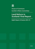 Cover: Land reform in Scotland - TSO