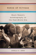 Cover: Words of Witness - University of Wisconsin Press