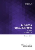 Cover: Business Organisations Law Guidebook - OUP Australia and New Zealand