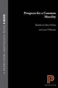 Cover: Prospects for a Common Morality - Princeton University Press