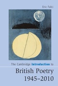 Cover: The Cambridge Introduction to British Poetry, 1945-2010 - Cambridge University Press
