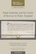 Cover: Papal Authority and the Limits of the Law in Tudor England - Cambridge University Press