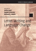 Cover: Letter Writing and Language Change - Cambridge University Press