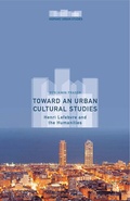 Cover: Toward an Urban Cultural Studies - Palgrave MacMillan