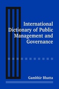 Cover: International Dictionary of Public Management and Governance - Routledge