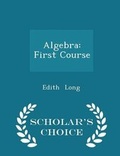 Cover: Algebra - Scholar's Choice