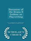 Cover: Discussion of the Drama II Goldoni on Playwriting - Scholar's Choice Edition - Scholar's Choice