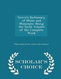 Cover: Grove's Dictionary of Music and Musicians - Scholar's Choice