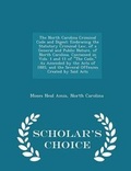 Cover: The North Carolina Criminal Code and Digest - Scholar's Choice