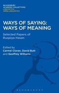Cover: Ways of Saying: Ways of Meaning - Bloomsbury Academic