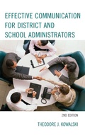 Cover: Effective Communication for District and School Administrators - Rowman & Littlefield Publishers