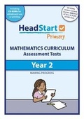 Cover: Year 2 Mathematics Assessment Tests - HeadStart Primary Ltd