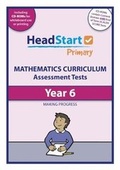 Cover: Year 6 Mathematics Assessment Tests - HeadStart Primary Ltd