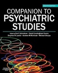 Cover: Companion to Psychiatric Studies - Churchill Livingstone
